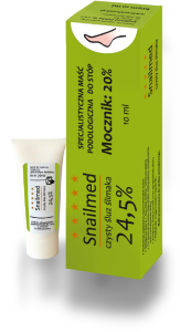 Snailmed Czysty śluz ślimaka 24,5% - Specjalistyczna maść podologiczna do stóp 10ml