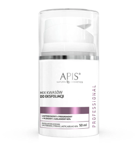 Apis Professional Mix Kwasów do Eksfoliacji Laktobionowy + Pirogronowy + Mlekowy + Azelainowy 40% 50ml.png