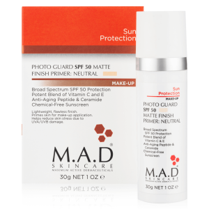 M.A.D Photo Guard SPF50 Self Adjusting Foundation Primer Light/Neutral Filtr + Podkład 30ml