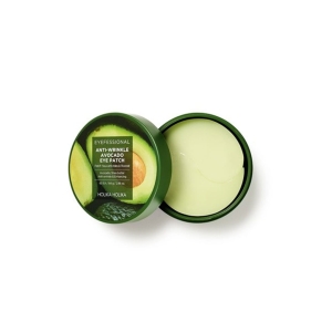 Holika Holika Eyefessional Anti-Wrinke Avocado Eye Patch 60pcs 84g - Odżywcze i ujędrniające hydrożelowe płatki pod oczy