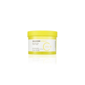 Holika Holika Gold Kiwi Vita C Plus Brightening Toner Pad 80pcs 140ml - Rozjaśniając i tonujące płatki do twarzy z witaminą C