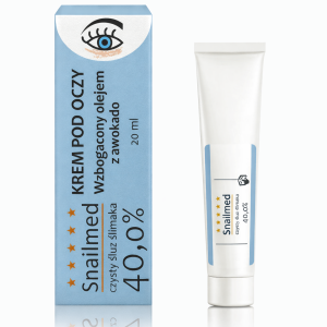 Snailmed Czysty śluz ślimaka 40,0% - Krem pod oczy wzbogacony olejem z awokado 20ml