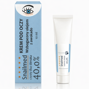 Snailmed Czysty śluz ślimaka 40,0% - Krem pod oczy wzbogacony olejem z awokado 10ml