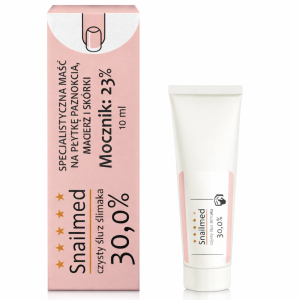 Snailmed Czysty śluz ślimaka 30,0% - Specjalistyczna maść na płytkę paznokcia, macierz i skórki 10ml