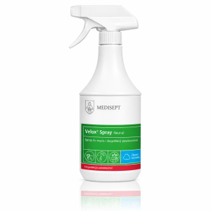 MEDISEPT Velox Spray Neutral - Płyn do mycia i dezynfekcji powierzchni 1L 