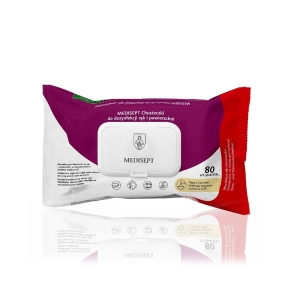 MEDISEPT Chusteczki do dezynfekcji rąk i powierzchni Cashmere flowpack 80szt. 
