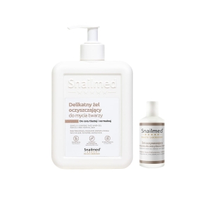 Snailmed Delikatny żel oczyszczający do mycia twarzy 300ml + żel do mycia ciała 20ml gratis