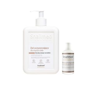 Snailmed Żel oczyszczający do mycia ciała 300ml + żel oczyszczający do twarzy 20ml gratis
