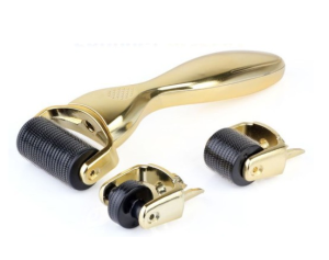 Derma Roller Gold 3w1 (1200-0,25mm, 600-0,5mm, 180-1,5mm)