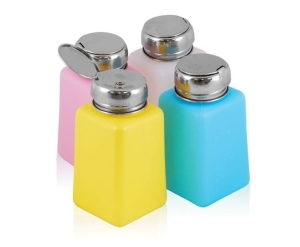 Butelka z pompką chrom 180ml mix kolor