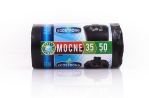Worki na odpady czarne 35l LDPE 50szt.