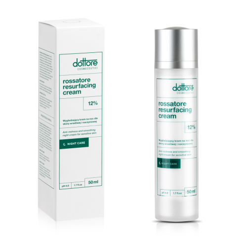 Dottore Rossatore Resurfacing Cream Wygładzający krem na noc dla cery naczyniowej i wrażliwej 50ml.png