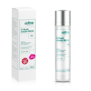Dottore C-flush Cream Rich Krem przeciwzmarszczkowy z 2% witaminą C i olejem z awokado 50ml